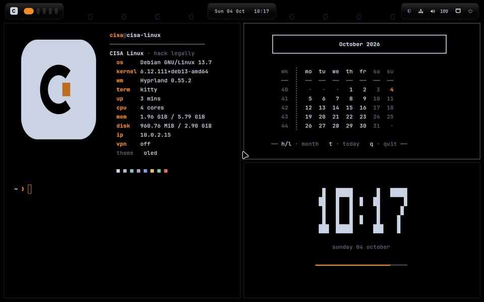 OLED theme: pure black desktop with a field of dim marks and one lit
