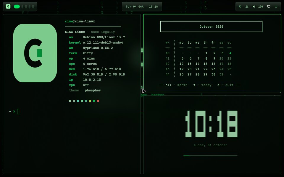 Phosphor theme: black and green CRT terminal look